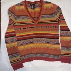 Rosanna 95% lambs wool 5%cotton multicolor sweater